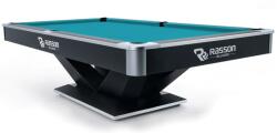 RASSON Biliárdasztal, Pool, Rasson Victory II Plus, Fekete, 9 ft. Simonis 860 electric blue (55.143.09.5.10)