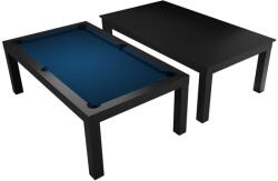 Dybior Biliárdasztal / étkezőasztal, 7 ft, matt-fekete Club Cloth royal blue (55.075.07.5.2)
