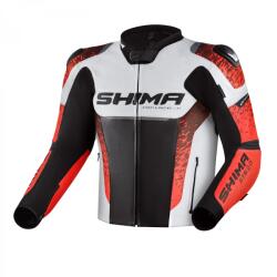 Shima STR 2.0 negru-alb-alb-roșu-fluo jachetă de motocicletă (MSHISTRBUNCBFC)