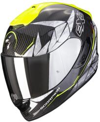 Scorpion Cască integrală de motocicletă Scorpion EXO-1400 Carbon Air Aranea negru-galben-fluo (SCRP01647)