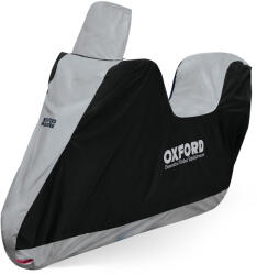Oxford Husă de motocicletă Oxford Aquatex Highscreen pentru scuter, cu spațiu pentru bagaje și plexiglas înalt (AIM001-31)