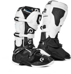 Eleveit X-Legend - cizme de motociclist alb-negru și alb lichidare (EL14364)