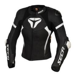 SECA Jachetă de motocicletă pentru femei SECA SRS II negru și alb lichidare (SEC1SRS21DQ-14)