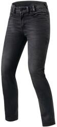 Revit Victoria Grey Grey Cropped Motorcycle Jeans pentru femei lichidare (REFPJ037-6144)