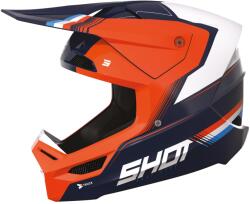 Shot Cască de motocros Shot Race Tracer alb-albastru-portocaliu (SHOA08-21B1-E02)