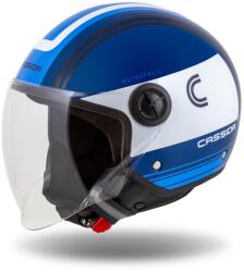 Cassida Cască de motocicletă Cassida Handy Metropolis Albastru și Alb deschis pentru motociclete (AIM140-1731)