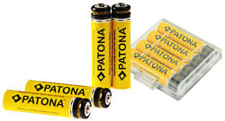 Utángyártott Patona AAA tölthető ceruza elem tároló dobozzal (900 mAh) - Utángyártott