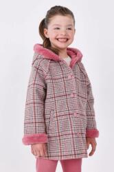 Mayoral gyapjúkeverékből készült gyerek kabát rózsaszín - rózsaszín 110