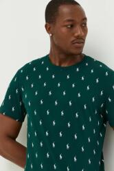 Ralph Lauren pamut pizsama felső zöld, mintás - zöld L