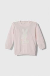 Benetton baba pamut pulóver rózsaszín, könnyű - rózsaszín 50 - answear - 7 690 Ft