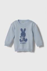 Benetton baba pamut pulóver könnyű - kék 62 - answear - 7 690 Ft