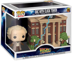 Funko POP! Town #15 Back to the Future Doc With Clock Tower