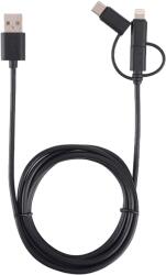 ISY 3 az 1-ben töltőkábel(USB-C, MicroUSB, Lightning csatlakozó) (IUC3100) (2V000289)
