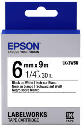Epson LK-2WBN címkeszalag fekete/fehér 6mm (9m) (C53S652003)