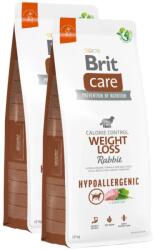 Brit Care Dog Hypoallergenic Weight Loss Rabbit & Rice kutyatáp 2x3kg