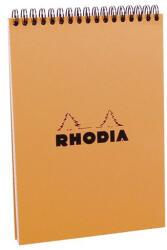  Jegyzettömb spirálos Clairefontaine Rhodia Orange A/5 80 lapos kockás