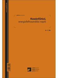 Kazán fűtési energiafelhasználási napló A/4 álló