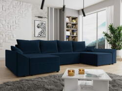 Veneti FREDERIK U-alakú ülőgarnitúra a mindennapi alváshoz - kék