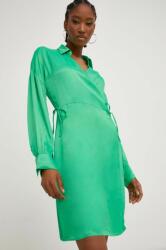 ANSWEAR rochie culoarea verde, mini, drept BMYX-SUD01B_77X