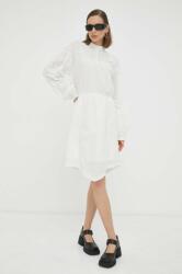 2NDDAY rochie din bumbac culoarea alb, mini, evazati PPYX-SUD2ZE_00X