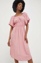 ANSWEAR rochie culoarea roz, mini, evazati BMYX-SSD03E_30X