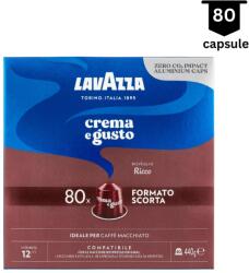 LAVAZZA Capsule aluminiu Lavazza Crema E Gusto Ricco Compatibile Nespresso, 80 buc