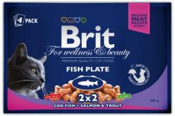  Brit Premium Cat Pouches Fish Plate 400g (4x100g)