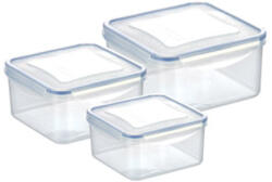 Tescoma FreshBox Négyzet alakú ételtároló doboz, 3 db, 0.4, 0.7, 1.2 l - 892040