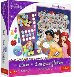 Trefl Joc Disney Princess 2In1 Ludo Si Serpisori Scari (02418) - ejuniorul