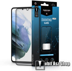 MyScreen SAMSUNG Galaxy S21 5G, MYSCREEN DIAMOND GLASS LITE EDGE üvegfólia, 9H, Full, Fekete