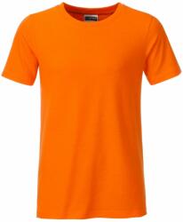Daiber Tricou clasic pentru băieți din bumbac organic 8008B - Oranj | XS (8008B-1755055)