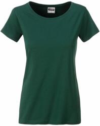 James & Nicholson (Daiber) Tricou clasic de damă din bumbac organic 8007 - Închisă verde | S (1-8007-1754721)