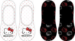 EPlus Комплект от 2 чифта дамски чорапи Hello Kitty микс Обувки: 39/42