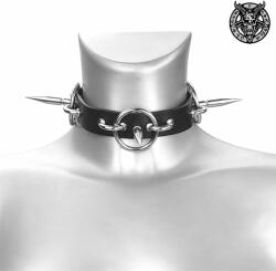 Leather & Steel Fashion Chocker TRIPLE RINGS - LSF9 86