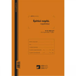 Építési napló 25x3lapos +9 db 3lapos garnitúra B. ÉTI. 820/V - bolt