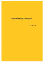 Előadói munkanapló A4, álló 20lapos füzet C. 5230-315 Bluering® - bolt