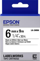Epson LK-2WBN címkeszalag Black/White 6mm (9m) (C53S652003) - alphaprint