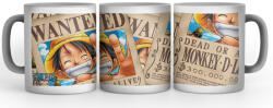 One Piece Luffy Wanted - Anime Bögre (587339)