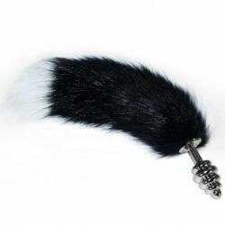 Lovetoy Gorgeous Metal Anal Tail White+Black
