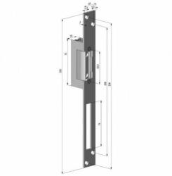 Yale Electromagnet fail lock yale yb17-12d-l, 12vcc, consum redus, 230ma, include placa suport lunga (YB17-12D-L) - electropc