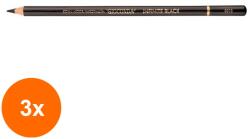 KOH-I-NOOR Set 3 x Creion Gioconda, Infinite Black, Koh-I-Noor (HOK-3xKH-K8813)