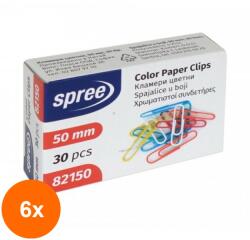 SPREE Set 6 x Agrafe COLOR PVC 50mm (HOK-6xKH-SP82150) Agrafa