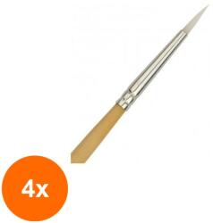 KOH-I-NOOR Set 4 x Pensula Varf Ascutit, Nr. 1 (HOK-4xKH-K9935-01-24KK)