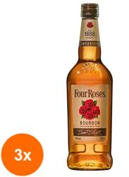 Four Roses Set 3 x Whisky Bourbon Four Roses, 40% Alcool 0.7 l