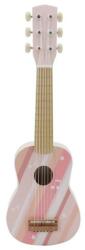LINDA Játék fa gitár rózsaszín (8719-A)