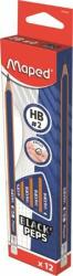 Maped Grafitceruza radírral, HB, háromszögletű, MAPED "Black`Peps Navy" (12 db) (IMA851821)