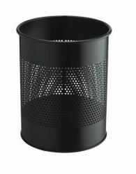 DURABLE Papírkosár, fém, 15 liter, DURABLE, fekete (DB331001) - pritone