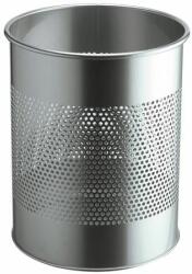 DURABLE Papírkosár, fém, 15 liter, DURABLE, ezüst (DB331023) - tonerprint