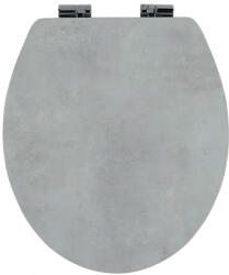 FERRO Halványszürke, beton hatású MDF soft close WC ülőke