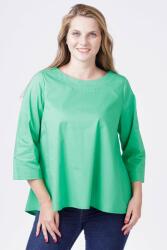 SHOPIKA Bluza ampla verde, cu maneci lungi, din bumbac Verde Talie unica